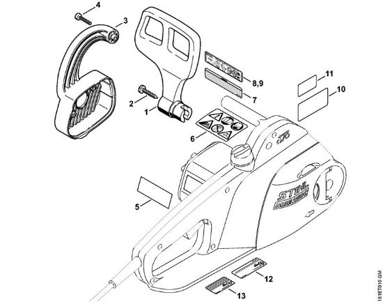 Elektricne motorne žage (MSE) MSE 140 C-Q Å citnik za roke della Marca Stihl